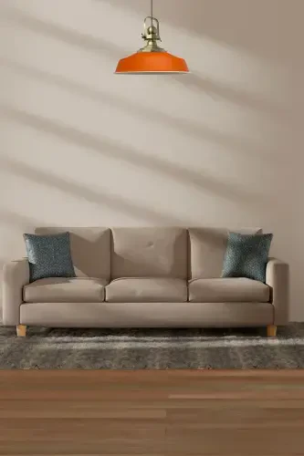 To'q sariq olijanob bitta qandil eskirgan sarlavha retro osma chiroq restoran kafe zal qandillari-to'q sariq - 3