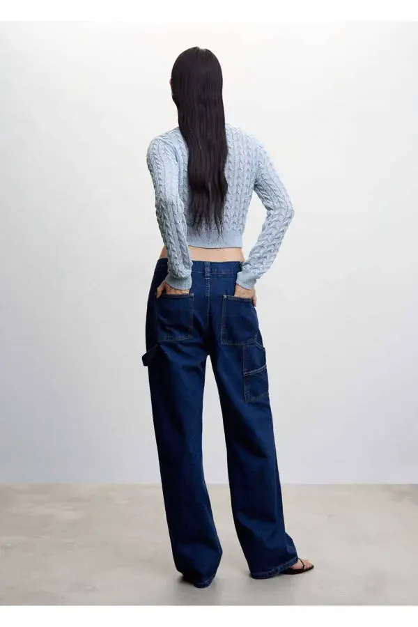 To'qilgan naqshli kesilgan kardigan - 4