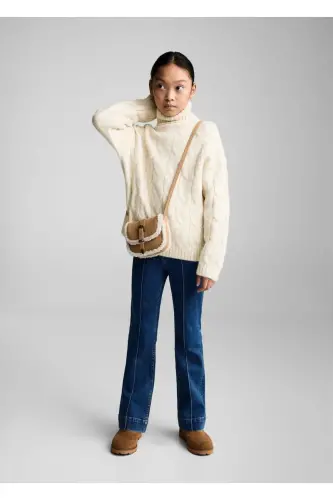 To'qilgan naqshli sviter - MANGO KIDS (1)