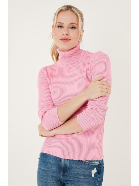 To'qima Regular Fit Baliqcha Yoqa Yumshoq Akril Sviter 4614102 - LC WAIKIKI (1)