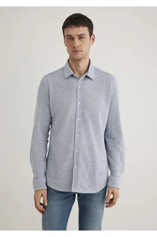 To‘qimali ko‘ylak Slim Fit / Tor Kesim 0211524-70764-M - 3