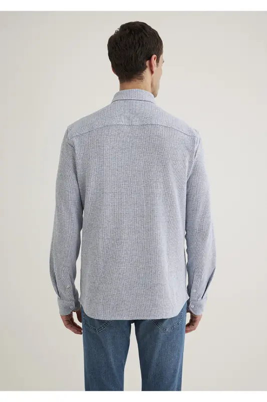 To‘qimali ko‘ylak Slim Fit / Tor Kesim 0211524-70764-M - 4