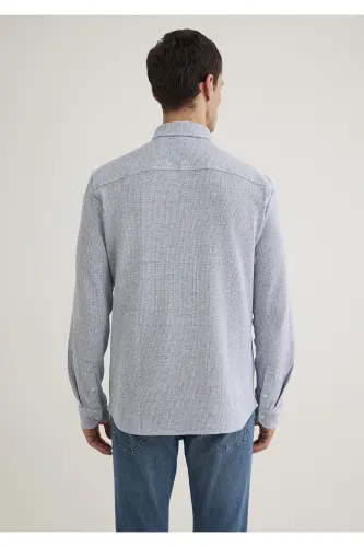To‘qimali ko‘ylak Slim Fit / Tor Kesim 0211524-70764-M - 4