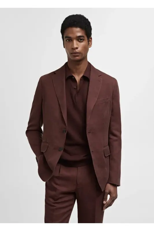 Tor burmali zigʻir blazer - 2