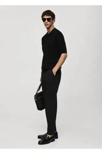 Tor kesimli chino shim - Qora - 4