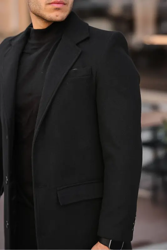 Tor qilib tikilgan, uzun kashmir palto. - 7