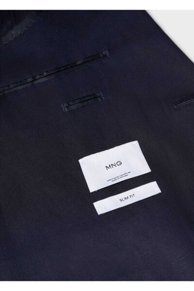 Tor tor kesilgan zig‘ir blazer pidjak - 8