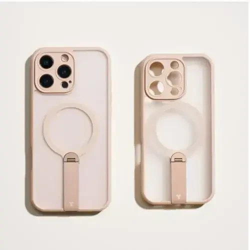 TORRAS 360 Spin Stand Magnetic iPhone 16 Pro Max uchun g'ilof, [To'liq kamera himoyasi][MagSafe uchun mos] [16FT harbiy darajadagi tushishdan himoya] PC & TPU g'ilof 16 Pro Max(6.9