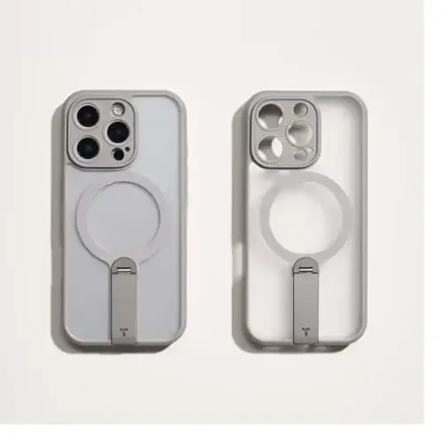 TORRAS 360 Stand & Magnetic Shockproof iPhone 16 Pro uchun g'ilof, to'liq kamera himoyasi, MagSafe uchun mos, 16FT harbiy darajadagi zarbga chidamli PC & TPU telefon g'ilofi iPhone 16 Pro 6.3