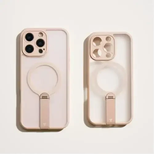 TORRAS Desert Titanium 360 Spin Stand Magnetic Case for iPhone 16 Pro Case with Full Camera Protection, Fit for MagSafe, 16FT Mil-Grade Shockproof Slim Phone Case for iPhone 16 Pro 6.3