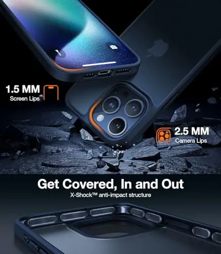 TORRAS Shockproof for iPhone 15 Pro Case 6.1