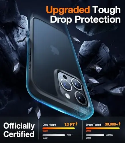 TORRAS Shockproof for iPhone 15 Pro Case 6.1