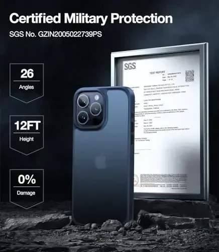 TORRAS Shockproof for iPhone 15 Pro Case 6.1