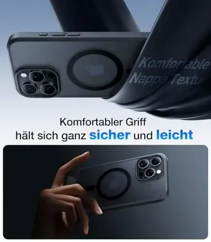 TORRAS Strong Magnetic & Seamless Stand for iPhone 16 Pro Case, [18N Mighty Magnetic] [12FT Mil-Grade Drop Tested] [Fit for MagSafe] Kickstand Protective Slim Phone Case for iPhone 16 Pro 6.3