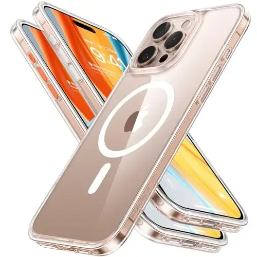 TORRAS Magnetic Shockproof for iPhone 16 Pro Max Case, [4X Military-Grade Protection] [Compatible with MagSafe] Translucent Case for iPhone 16 Pro Max Anti-Scratch Guardian 6.9