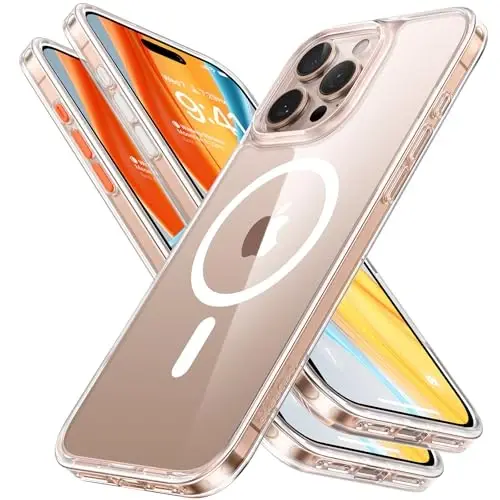 TORRAS Magnetic Shockproof for iPhone 16 Pro Max Case, [4X Military-Grade Protection] [Compatible with MagSafe] Translucent Case for iPhone 16 Pro Max Anti-Scratch Guardian 6.9