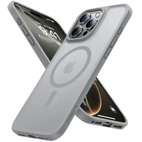 TORRAS iPhone 16 Pro Max uchun magnit zarbga chidamli g'ilof, [4X harbiy darajadagi himoya] [MagSafe bilan mos] iPhone 16 Pro Max uchun shaffof g'ilof, tirnalishga qarshi Guardian 6,9