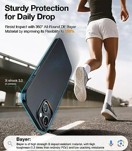 TORRAS Magnetic Slim Fit for iPhone 15 Case, Compatible with MagSafe, Ultra Thin Case for iPhone 15, Matte Hard PC Velvety Touch & Anti-Scratch Protective Cover for iPhone 15, Black - 6