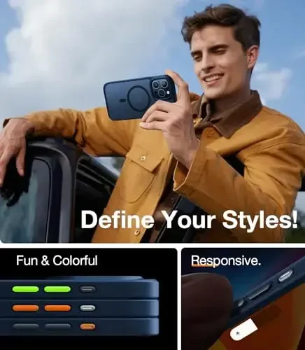 TORRAS Magnetic Guardian Designed for iPhone 15 Pro Max Case, Military Grade Drop Tested, Compatible with MagSafe, Slim Case for iPhone 15 Pro Max Phone Case (6.7