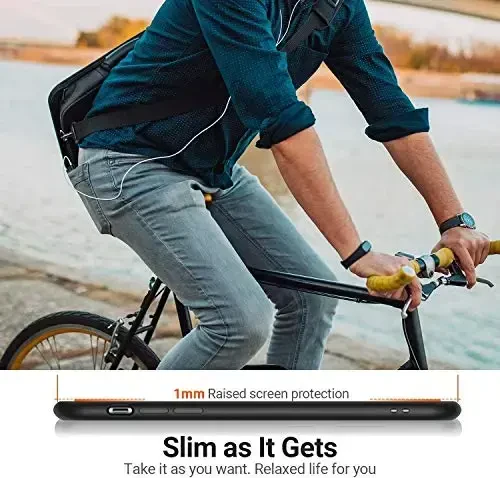 TORRAS Shockproof Compatible with iPhone 11 Pro Case, [Military Grade Drop Tested] Translucent Hard Matte Case with Soft TPU Bumper Slim Phone Case Designed for iPhone 11 Pro, Matte Black - 6