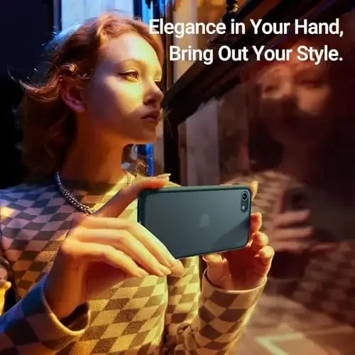 TORRAS Shockproof for iPhone SE 2022/SE 2020/7 Case [Military Drop Certified] Semi-Clear Hard Back Protective Slim iPhone 8 Case, 4.7'', Green - 6