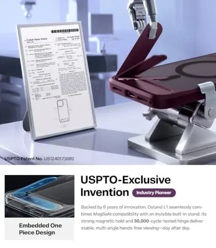 TORRAS Stronger Magnetic & Seamless Stand for iPhone 18 Pro Max Case Purple | Fit for MagSafe, Durable Kickstand, Military-Grade Protection, Impact Cushioning, Camera Control Button, Complements Burgundy - 2