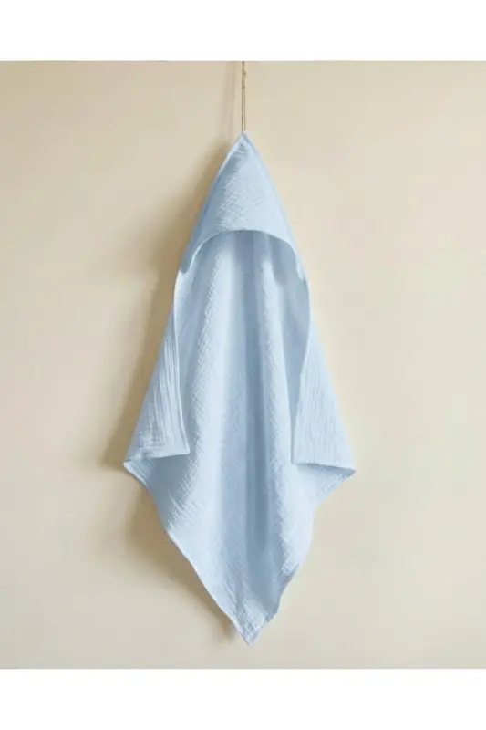 To'rt qavatli muslin chaqaloq bolalar sochiq pechka hammom sochiq paxta plyaj sochiq poncho 4 qavat - 8