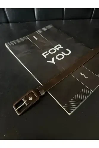 To'rtburchak qoplamali qisqichli ingichka ayollar shim kamari, kurtka kamari, ko'ylak kamari-jigarrang - FIORI (1)