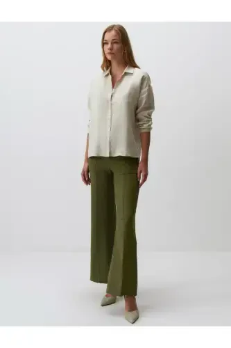 Tosh %100 Zig'ir Uzun Qisma Asosiy Ko'ylak - Tosh - JIMMY KEY (1)