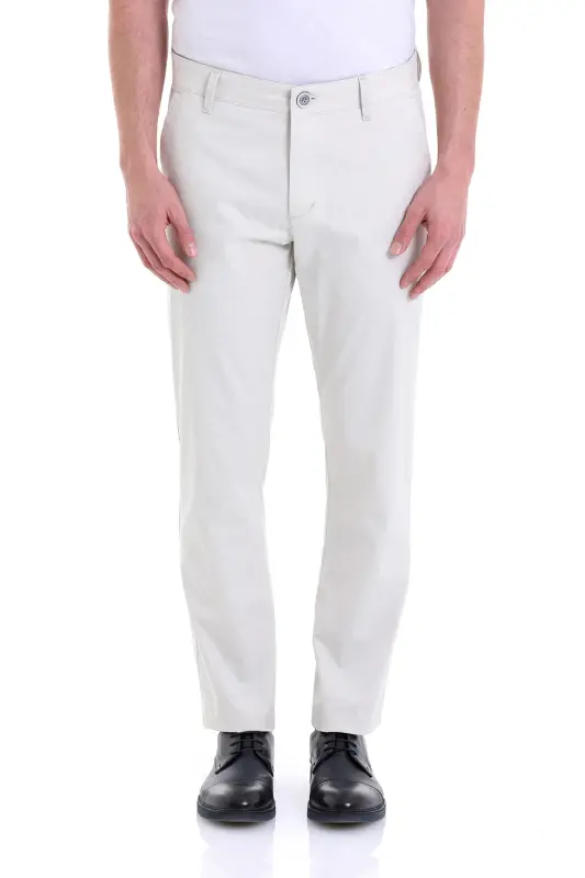 Tosh Regular Fit Toʻgʻri Paxtali Yon Choʻntakli Kanvas Shim - 1