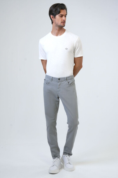 Tosh Slim Fit Paxta Chino Shimirlari - 1