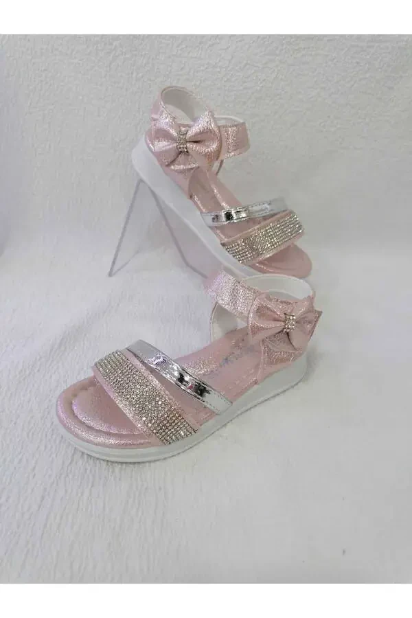 Toshli tag'li, pedli qiz bolalar sandallari - 3