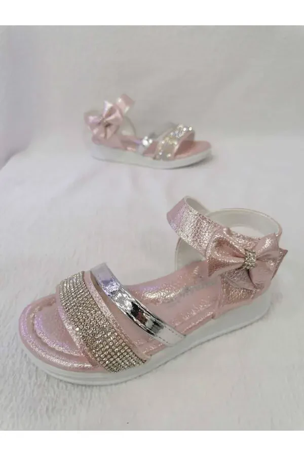 Toshli tag'li, pedli qiz bolalar sandallari - 4