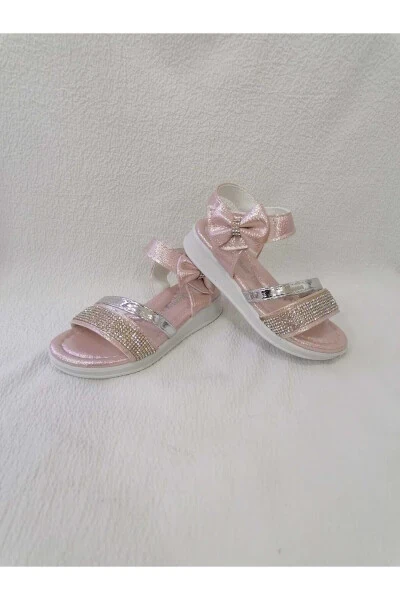 Toshli tag'li, pedli qiz bolalar sandallari - 5