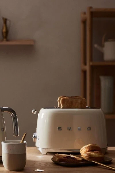 Тостер 2x2 Cream Tsf01creu - Smeg