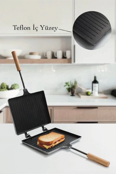 Тостер для сэндвичей Esra с антипригарным покрытием для плиты - PORSIMA