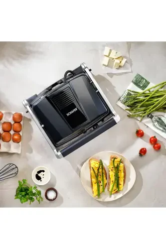 Тостер Grill Haus 2000 Вт Нержавеющая сталь Гриль Черный T1139 - SCHAFER (1)