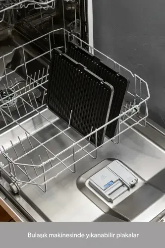 Тостер Grilliant 1343h с стеклянной поверхностью, 5 предустановленными программами, литыми пластинами, светодиодным дисплеем и функцией голосового оповещения - 1