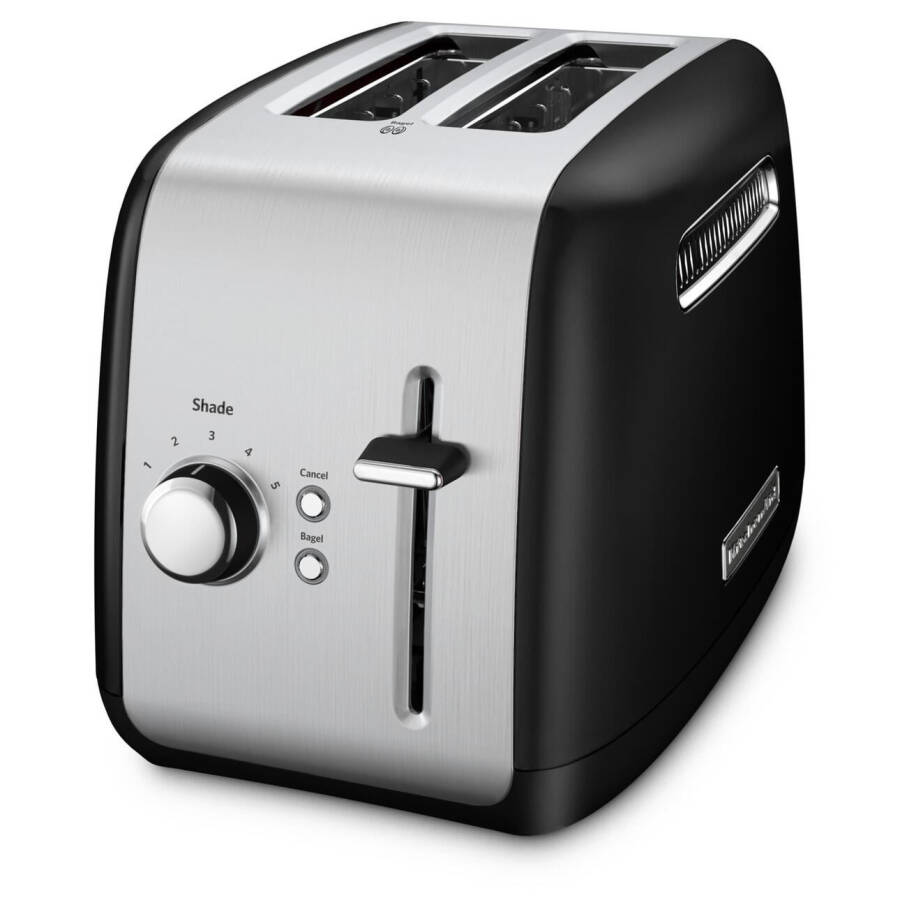 Тостер KitchenAid на 2 ломтика с ручным рычагом подъема, Onyx Black - KMT2115 - 4