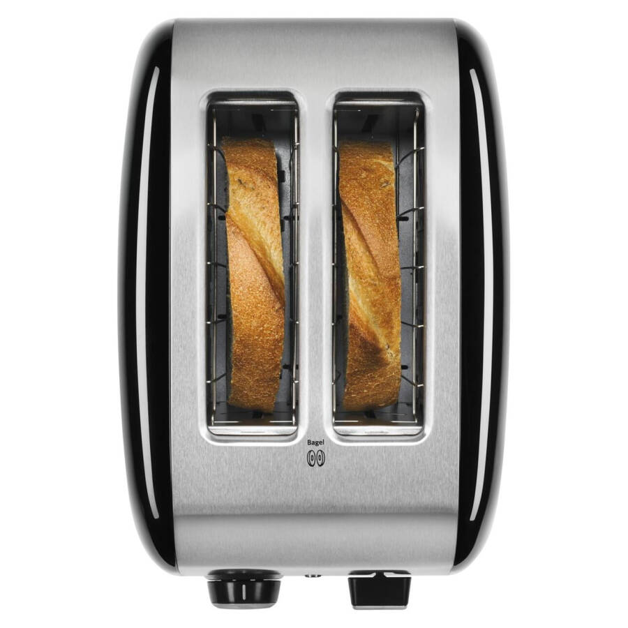 Тостер KitchenAid на 2 ломтика с ручным рычагом подъема, Onyx Black - KMT2115 - 2