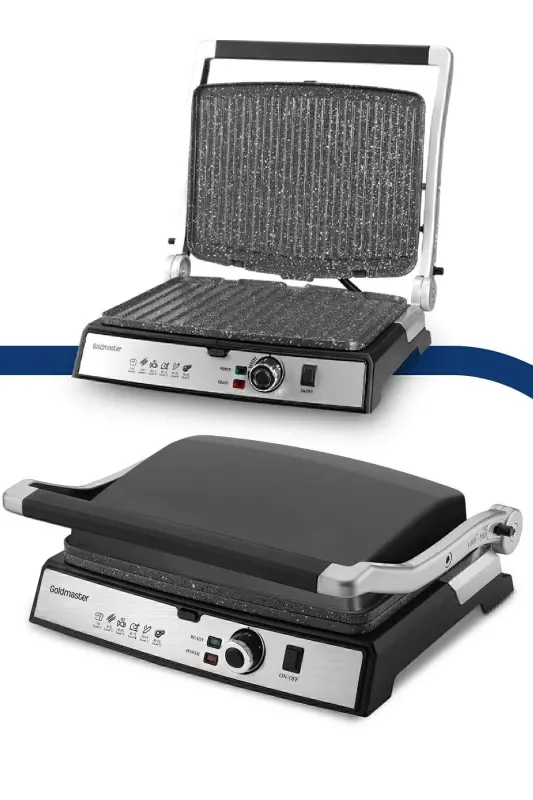Tostmix Antrasit Paslanmaz Çelik 2000 Watt Granit Çıkarılabilir Plakalı Tost Ve Izgara Makinesi - Antrasit - 5