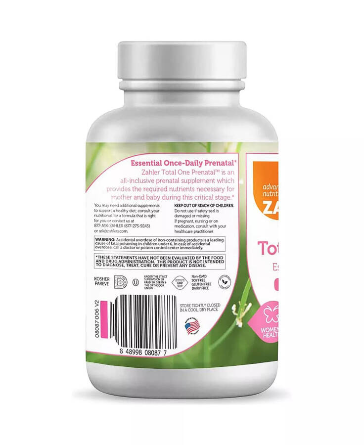 Total One Prenatal Once-Daily Vitamins - 120 Capsules No Color - 2