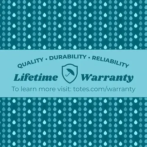 Totes Automatic Clear Umbrella - 42-Inch Foldable Lightweight Clear Canopy - Rubber Coated Handle - Travel Compact Umbrella for Rain - Wedding and Large Rain Use, Clear - 5