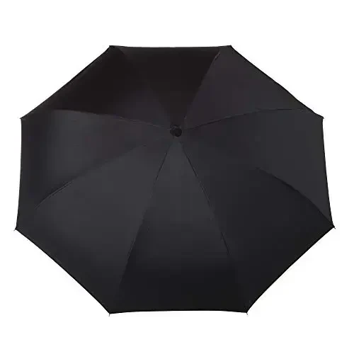 Totes InBrella - Reverse Close Umbrella with Invisible Water Repellent Coating - Auto Close, Inverted, Dripless, and Stormproof for Rainy Weather - 4