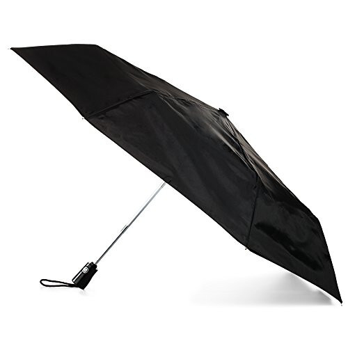 Totes NeverWet Teknolojili, Otomatik Açılır Kapanır, Siyah 43'' Çaplı Şemsiye, Orta Boy - 4