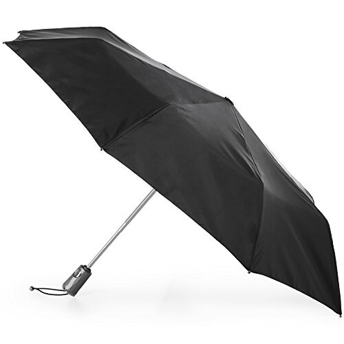 Totes Titan Portable Travel Umbrella - Windproof, Waterproof, Strong, Compact Umbrella - Perfect for the Car, Backpack, and On-the-Go - 9