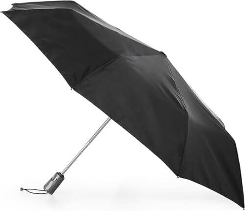 Totes Titan Portable Travel Umbrella - Windproof, Waterproof, Strong, Compact Umbrella - Perfect for the Car, Backpack, and On-the-Go - 1