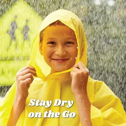 totes unisex-child Lightweight Hooded Packable Pancho With Side Snaps - 4