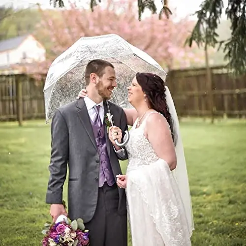 Totes Adult Bubble Umbrella with Dome Canopy and Lightweight Wind and Rain Protection - 5
