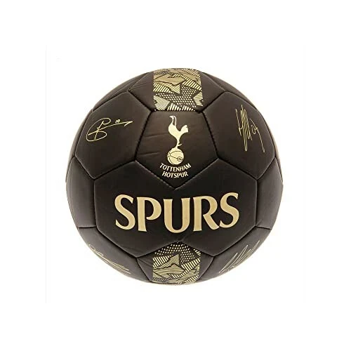 Tottenham Hotspur FC Phantom Signature Futbol To'pi (1) (Qora/Oltin) - Tottenham